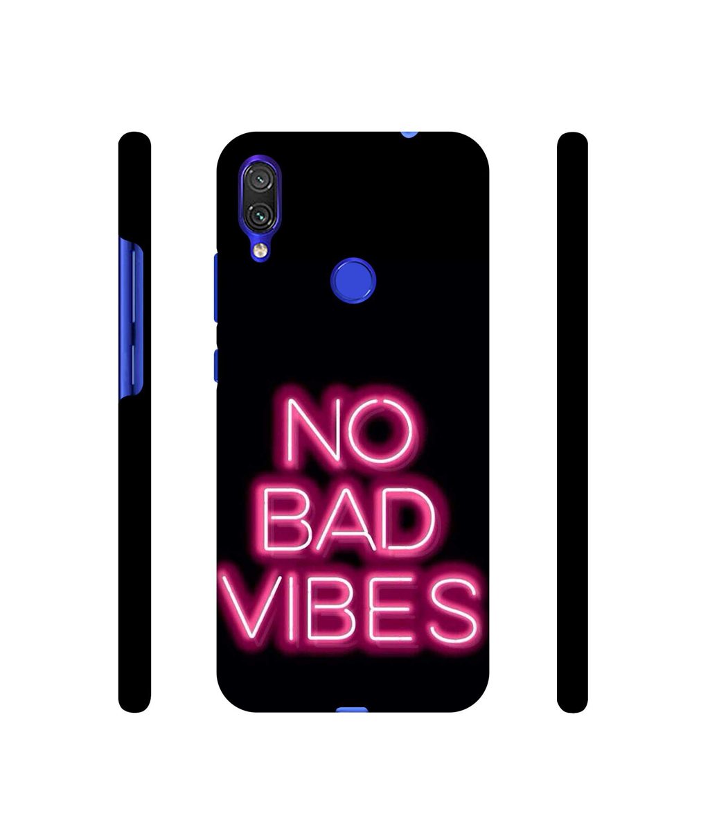 Amazon Brand - Solimo Designer No Bad Vibes 3D Printed Hard Back Case Mobile Cover for Xiaomi Redmi Note 7 Pro