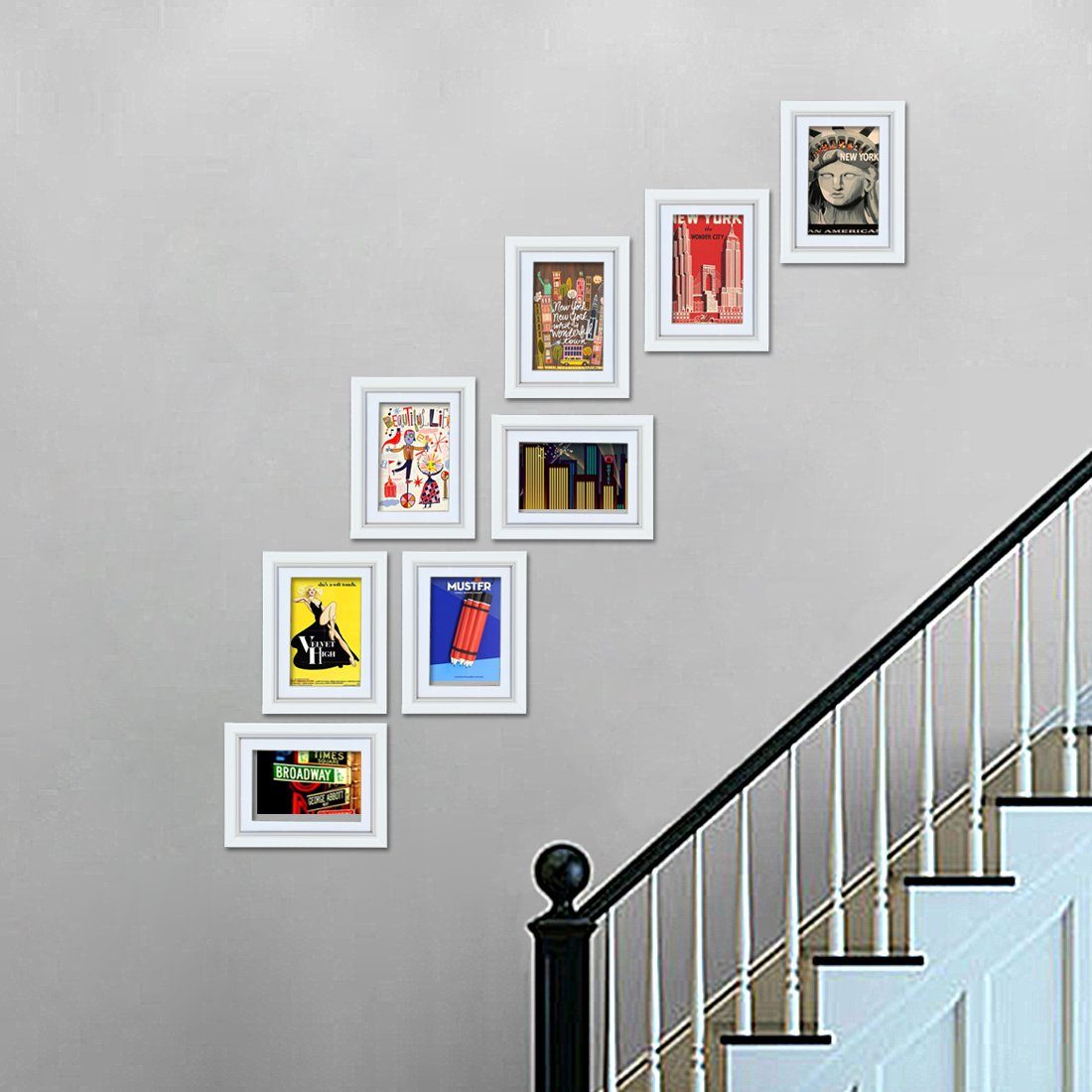 UMI Essentials Photo Frame Set, White, 10 x 15  cm
