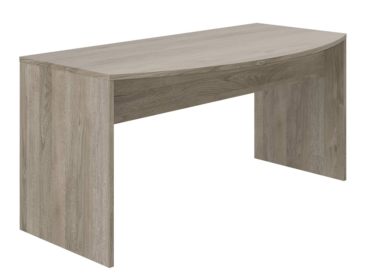Amazon Brand - Movian Belaya Classic Desk with Curved Top, 80 x 160 x 75cm, Light Brown Oak-Effect