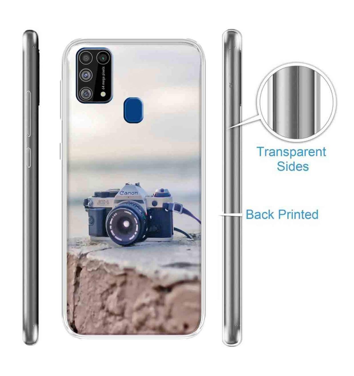 Amazon Brand - Solimo Designer Multicolor Photography Design Printed Soft Back Case Mobile Cover for Samsung Galaxy M31