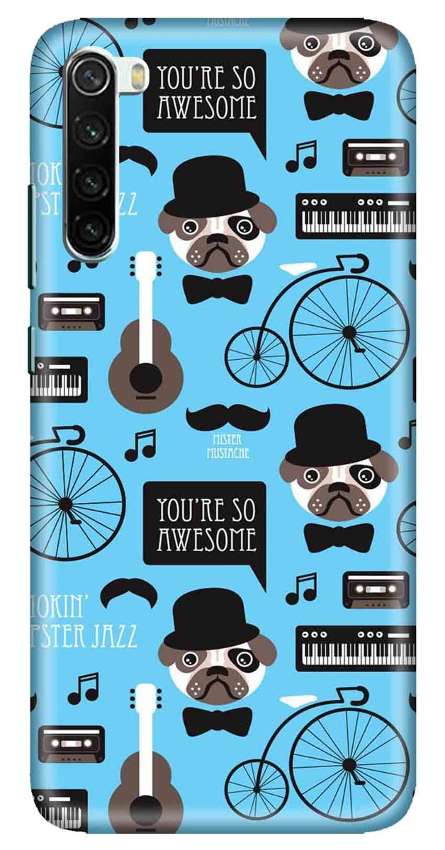 Amazon Brand - Solimo Designer Bicycle Pattern Design 3D Printed Hard Back Case Mobile Cover for Xiaomi Redmi Note 8