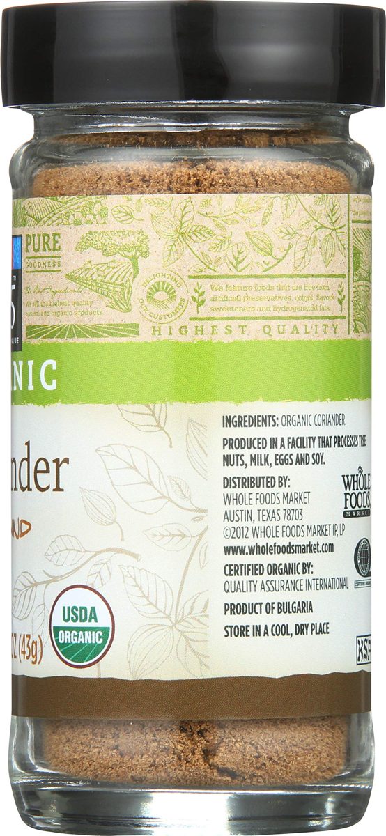 365 Everyday Value, Organic Ground Coriander, 1.52 oz