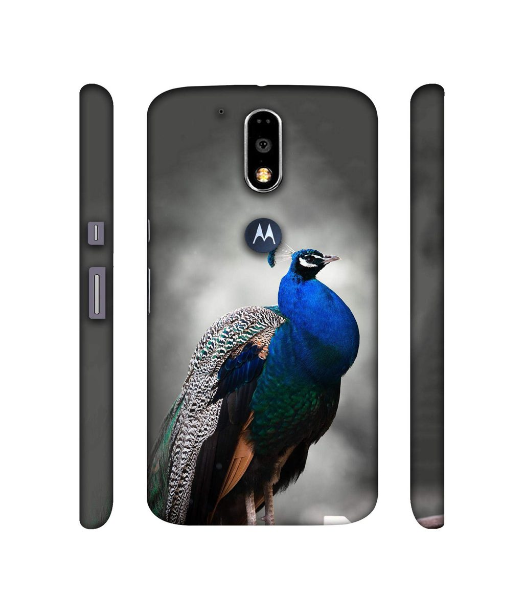 Amazon Brand - Solimo Designer Peacock 3D Printed Hard Back Case Mobile Cover for Motorola Moto G4 Plus (with Logo Cut)