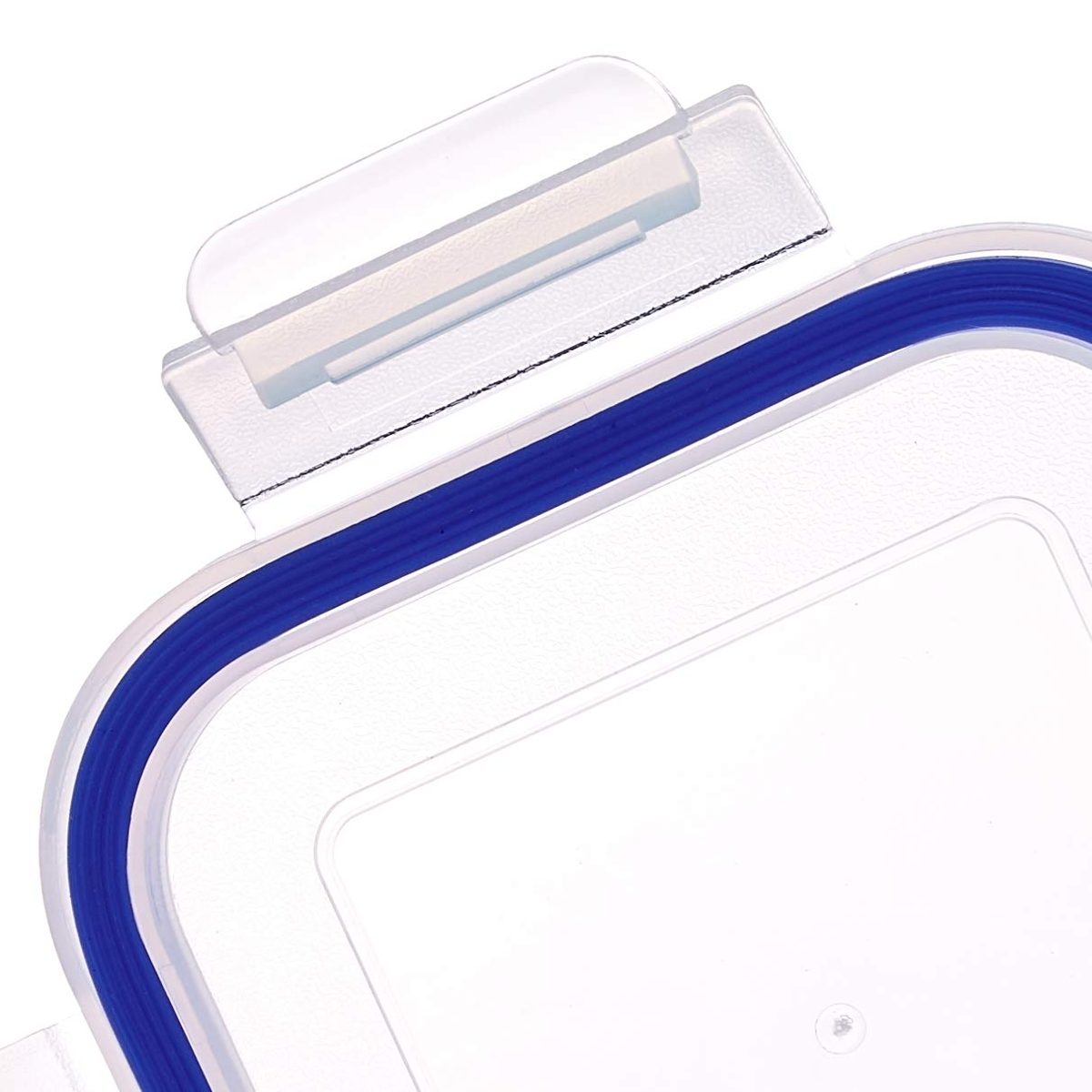 Amazon Brand - Solimo Square Glass Storage Container Set, 490ml, Set of 3, Transparent
