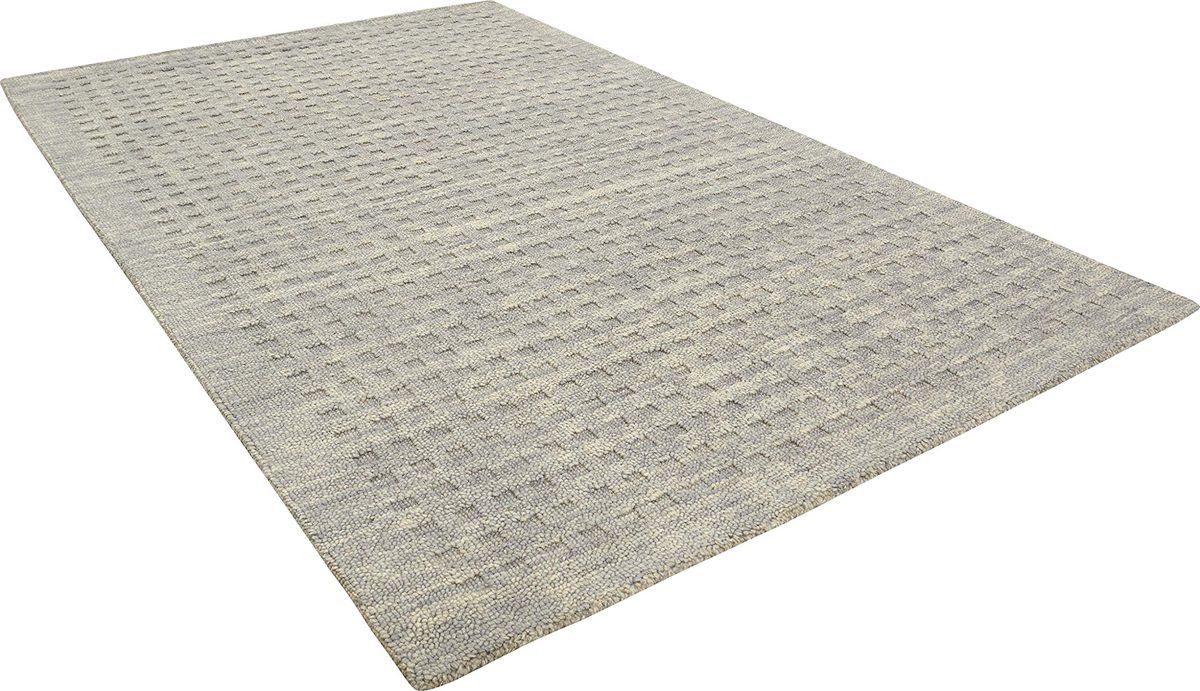 Amazon Brand – Stone & Beam Casual Geometric Wool Area Rug, 7' 6" x 5', Charcoal