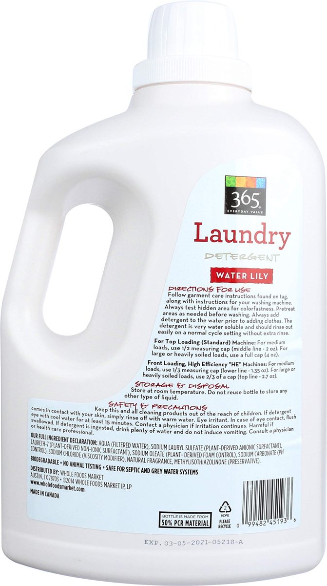 365 Everyday Value, Laundry Detergent, Water Lily, 128 fl oz