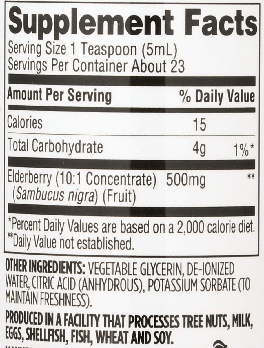 365 Everyday Value, Elderberry Liquid, 4 fl oz
