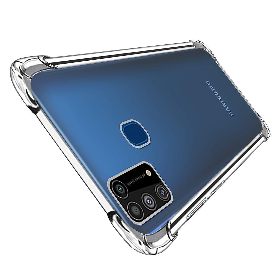 Amazon Brand - Solimo Mobile Cover (Soft & Flexible Shockproof Back Case with Cushioned Edges) for Samsung Galaxy M31 (Transparent)