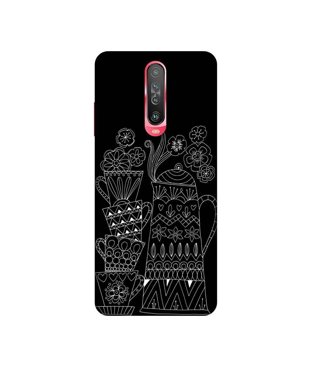 Amazon Brand - Solimo Designer Cups and Tea Pot 3D Printed Hard Back Case Mobile Cover for Poco X2 / Mi Redmi K30