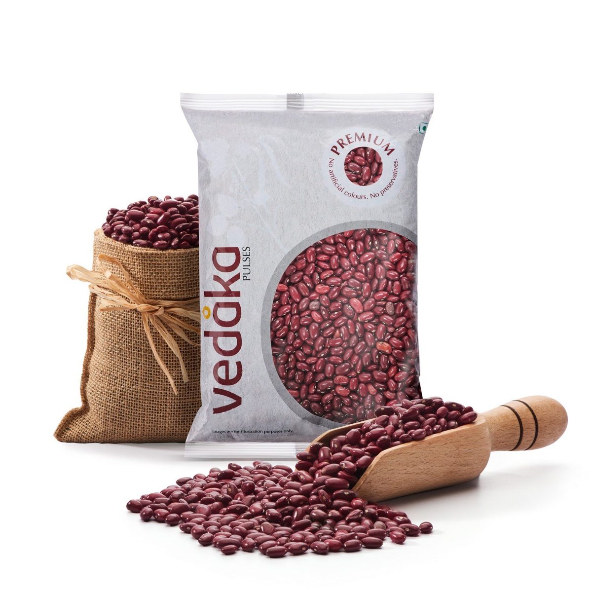 Amazon Brand - Vedaka Premium Red Rajma, 500g