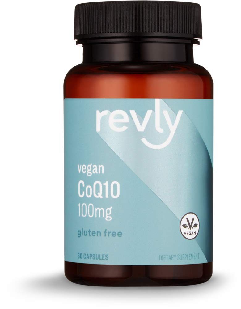 Amazon Brand - Revly CoQ10 100 mg, 60 Capsules, 2 Month Supply, Vegan
