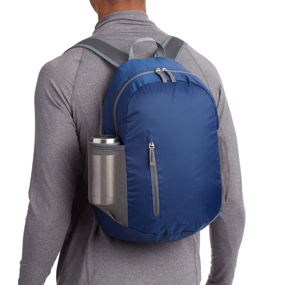 AmazonBasics Ultralight Packable Day Pack - Navy Blue, 25L