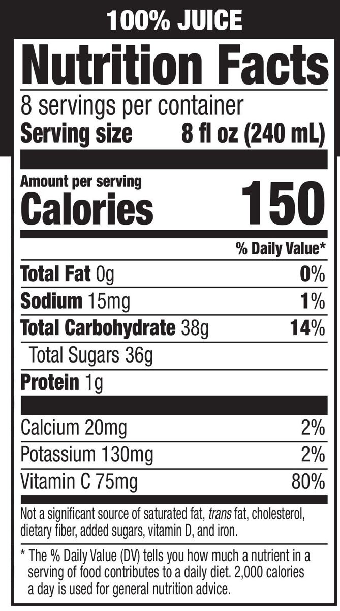 Amazon Brand - Happy Belly Grape Juice from Concentrate, 64 Ounce