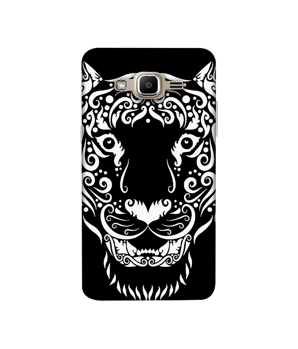 Amazon Brand - Solimo Designer White Tiger 3D Printed Hard Back Case Mobile Cover for Samsung Galaxy J2 Prime
