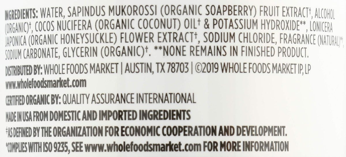 Whole Foods Market, Organic Multisurface Cleaner, Lavender Lemon, 24 Fl Oz