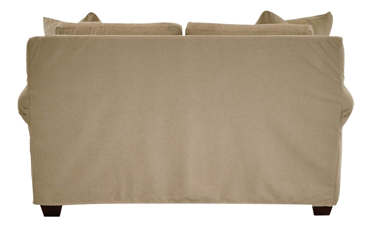 Amazon Brand – Stone & Beam Conner Slipcover Love Seat Sofa Couch, 61"W, Linen