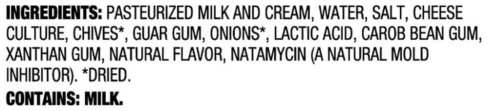 Amazon Brand - Happy Belly Chive & Onion Cream Cheese Spread, 8 Ounce