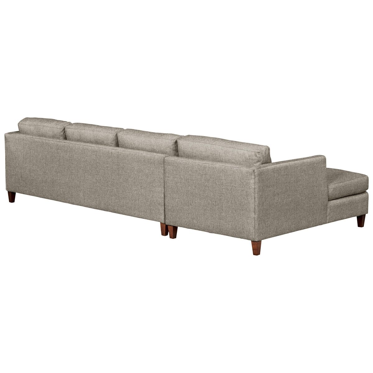 Amazon Brand – Stone & Beam Andover Modern Left Chaise Sofa Sectional, 126"W, Grey