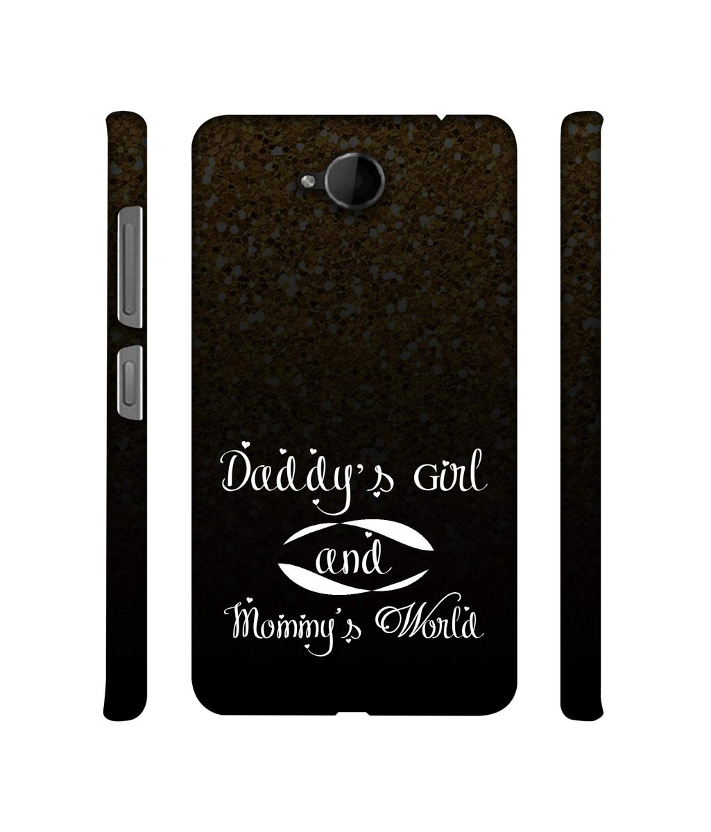 Amazon Brand - Solimo Designer Daddy's Girl and Mummy World 3D Printed Hard Back Case Mobile Cover for Microsoft Lumia 650
