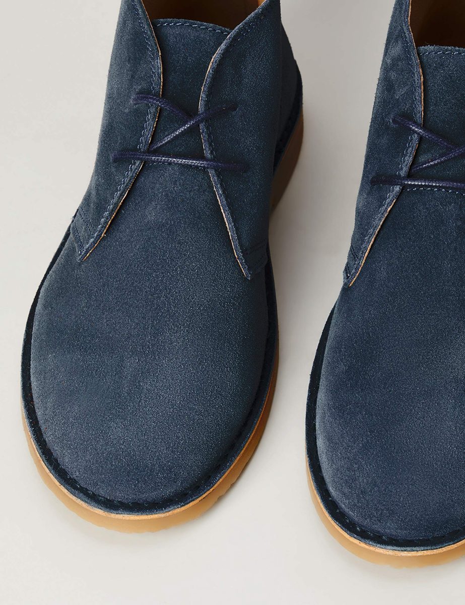 find. Men's Desert Boots, Blue Blue Jeans Suede, Womens 12