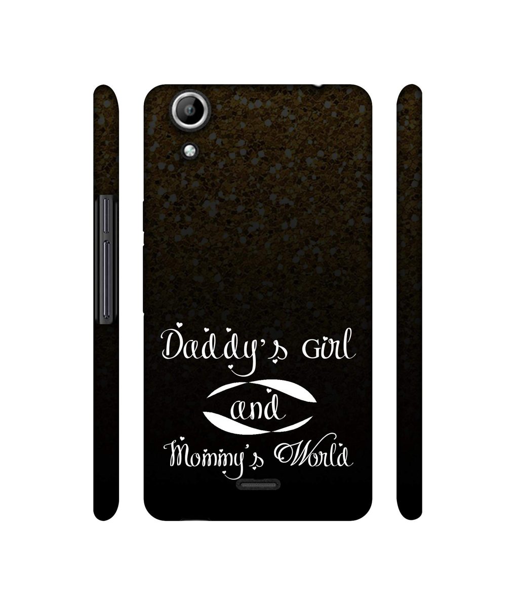 Amazon Brand - Solimo Designer Daddy's Girl and Mummy World 3D Printed Hard Back Case Mobile Cover for Micromax Canvas Selfie 2 Q340