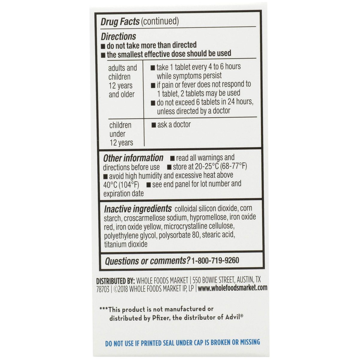 365 Everyday Value, Ibuprofen Tablets 200mg, 100 ct
