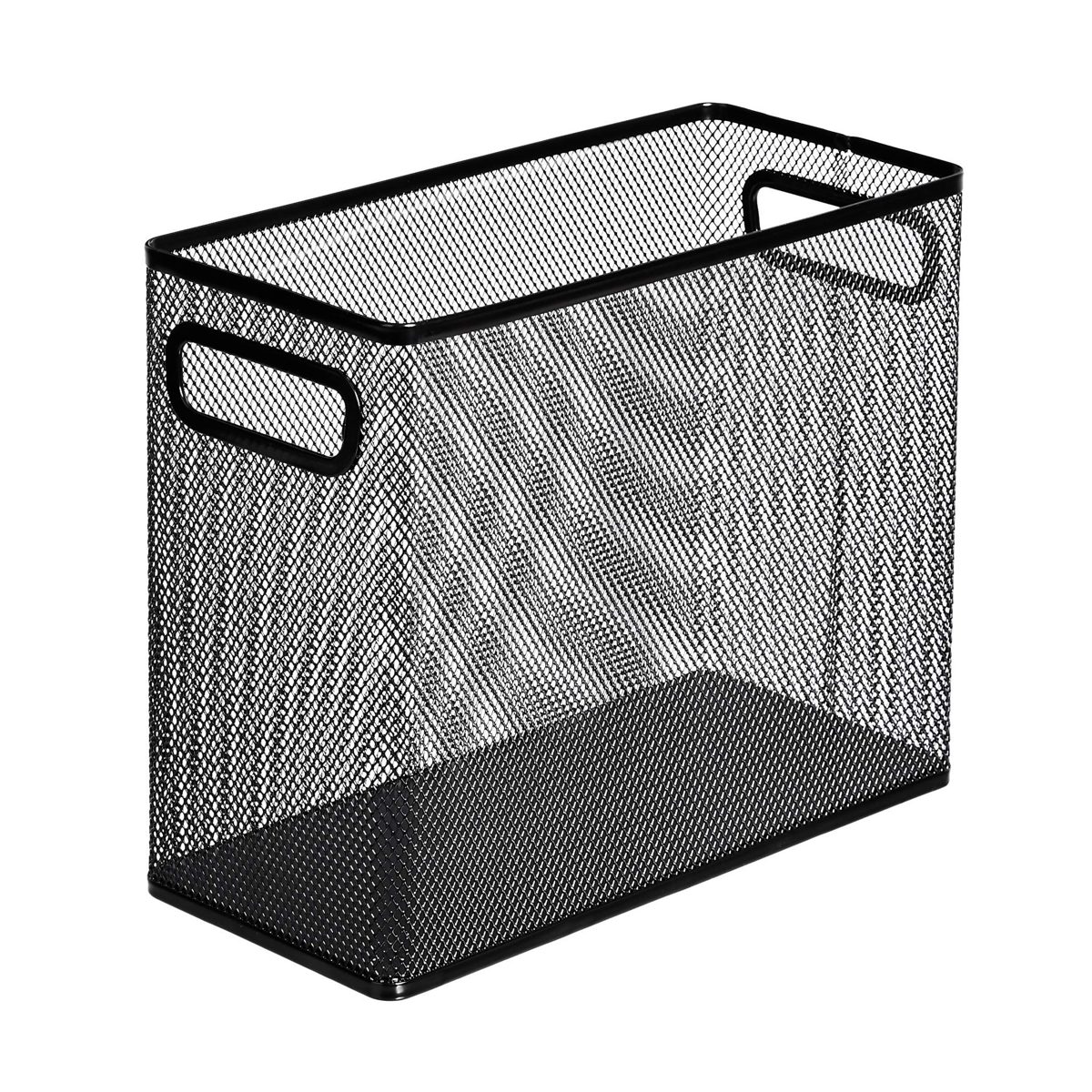 AmazonBasics Mesh Steel Desktop Hanging File Holder, Black (Renewed)
