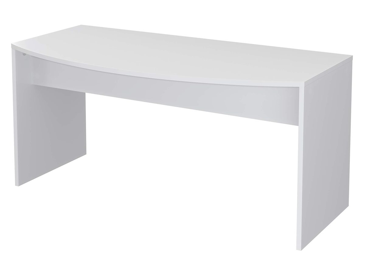 Amazon Brand - Movian Belaya Classic Desk with Curved Top, 80 x 160 x 75cm, White