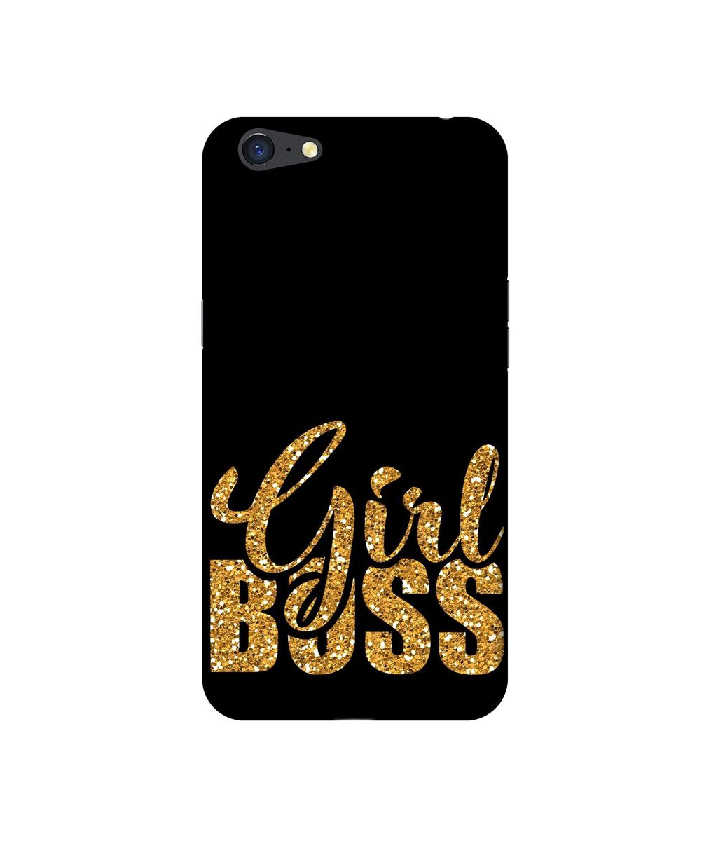 Amazon Brand - Solimo Designer Sparkle Girl Boss 3D Printed Hard Back Case Mobile Cover for Oppo A71