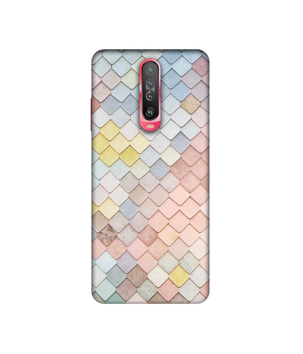 Amazon Brand - Solimo Designer Small Squre Texture 3D Printed Hard Back Case Mobile Cover for Poco X2 / Mi Redmi K30