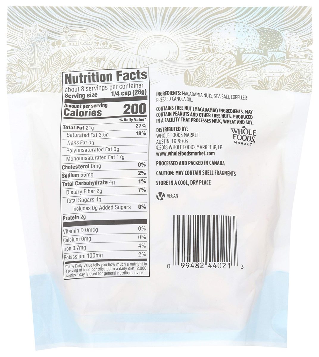 365 EVERYDAY VALUE Roasted And Salted Macadamia Nuts, 8 OZ