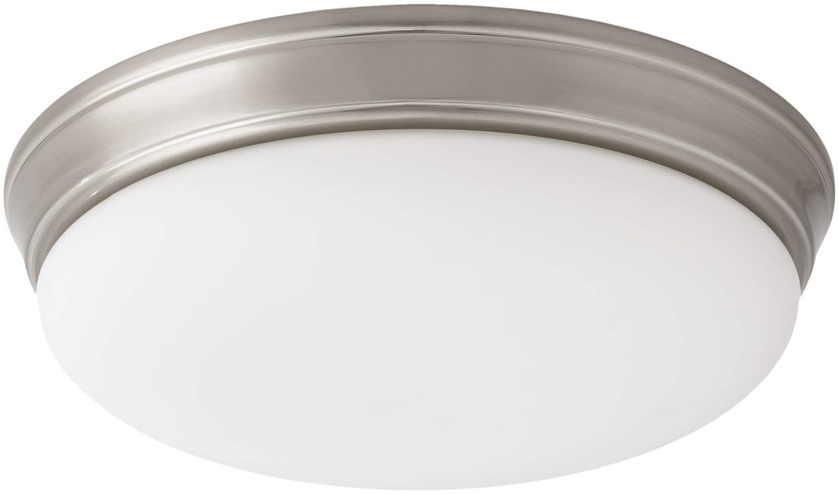 Ravenna Home Casual Flush Mount, 3"H, Brushed Nickel