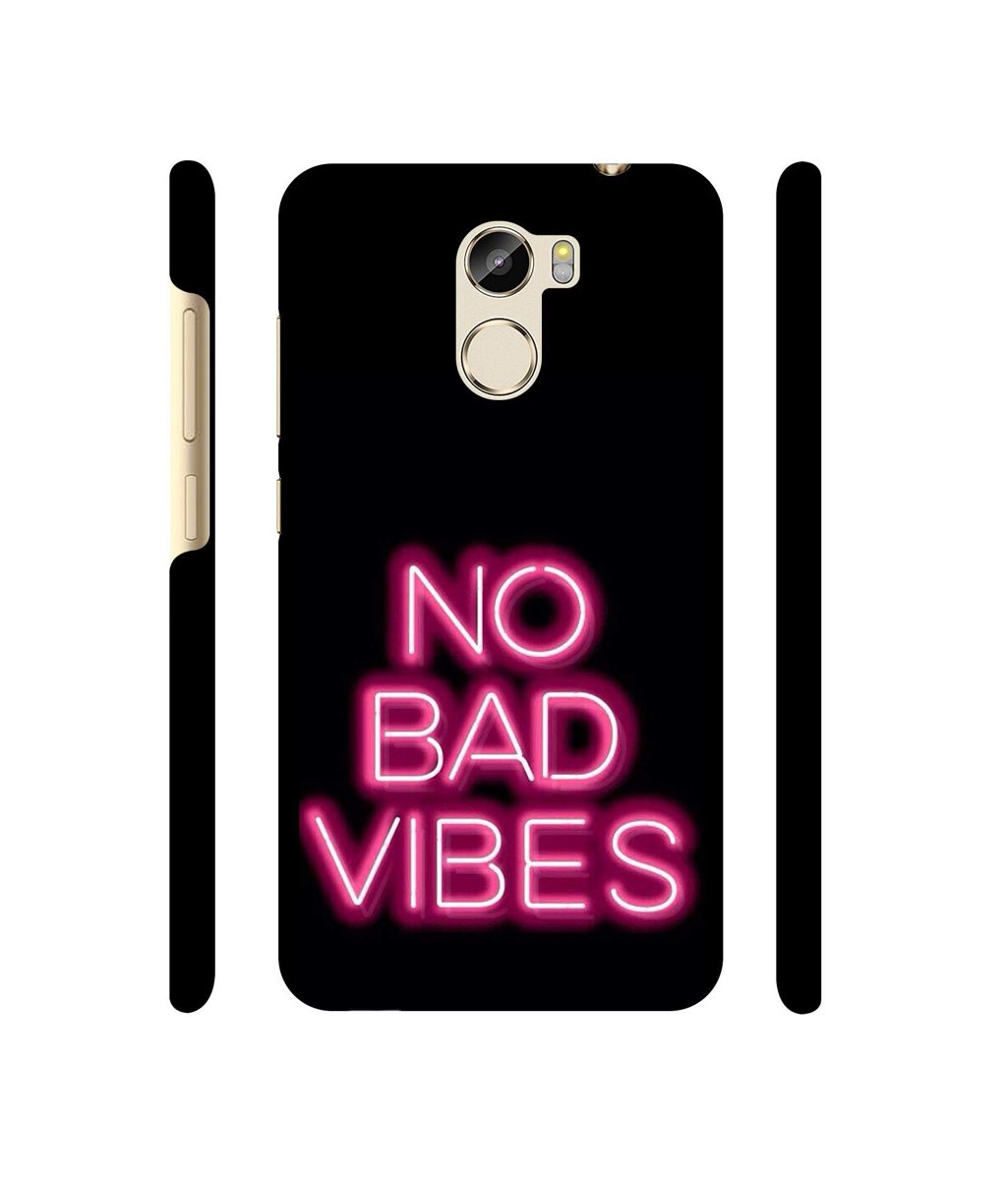 Amazon Brand - Solimo Designer No Bad Vibes 3D Printed Hard Back Case Mobile Cover for Gionee X1