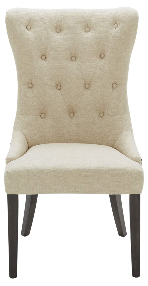 Amazon Brand – Stone & Beam Dining Chair with Deep Tufting, 42"H, Hemp
