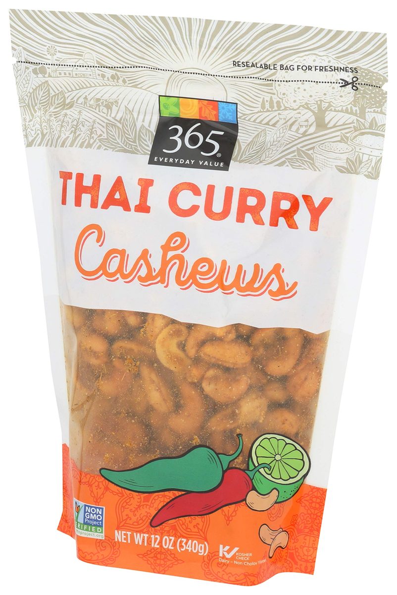 365 Everyday Value, Cashews, Thai Curry, 12 oz