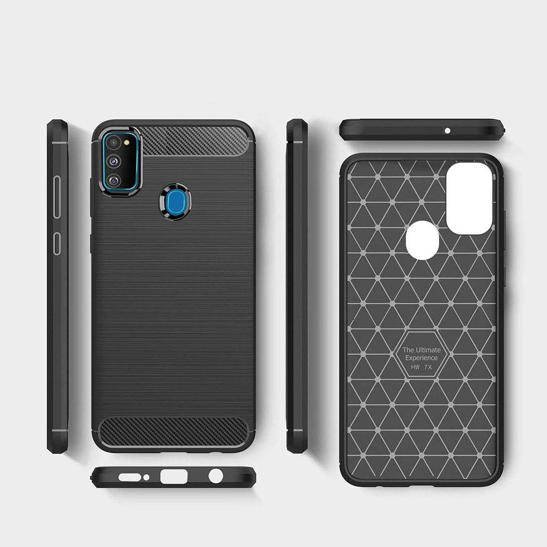 Amazon Brand - Solimo Protective Mobile Cover (Soft & Flexible Back Case) for Samsung Galaxy M21 / M30s (Black)