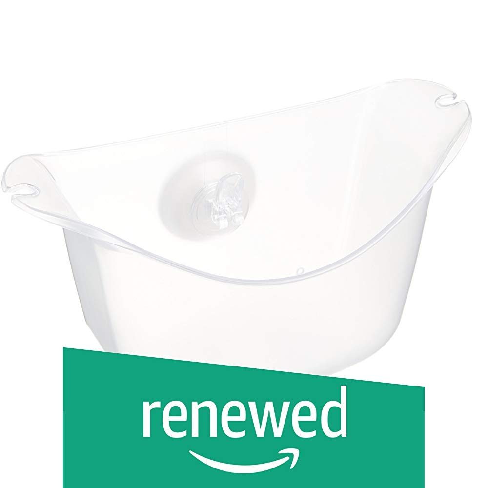 (Renewed) AmazonBasics Shower Basket with Suction Cup Mounting