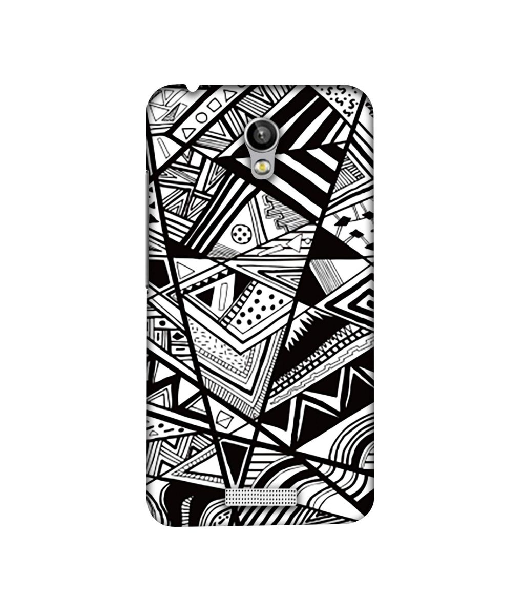 Amazon Brand - Solimo Designer Random Pattern 3D Printed Hard Back Case Mobile Cover for Micromax Canvas Spark Q380