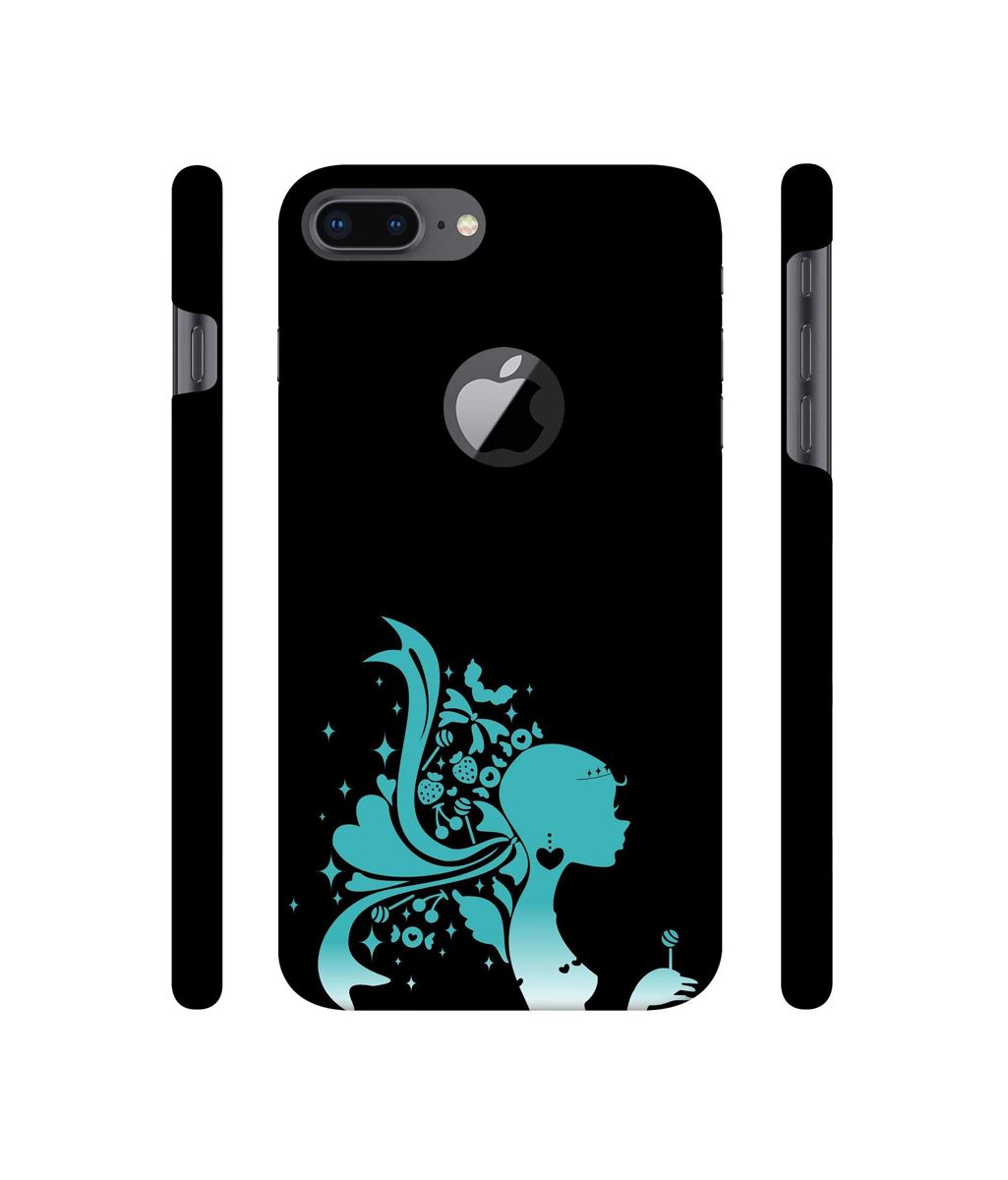 Amazon Brand - Solimo Designer Lady Vector N 3D Printed Hard Back Case Mobile Cover for Apple iPhone 8 Plus (with Logo Cut)