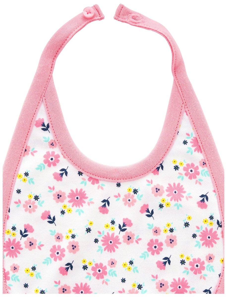 Simple Joys by Carter's Baby Girls' 8-Pack Burp Cloth and Bib Set