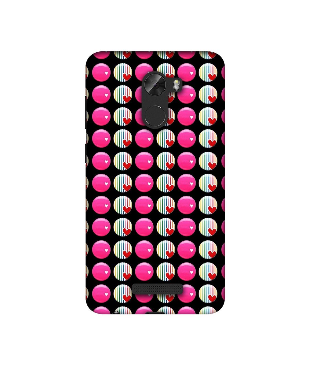 Amazon Brand - Solimo Designer Small Two Color Circle 3D Printed Hard Back Case Mobile Cover for Gionee A1 Lite