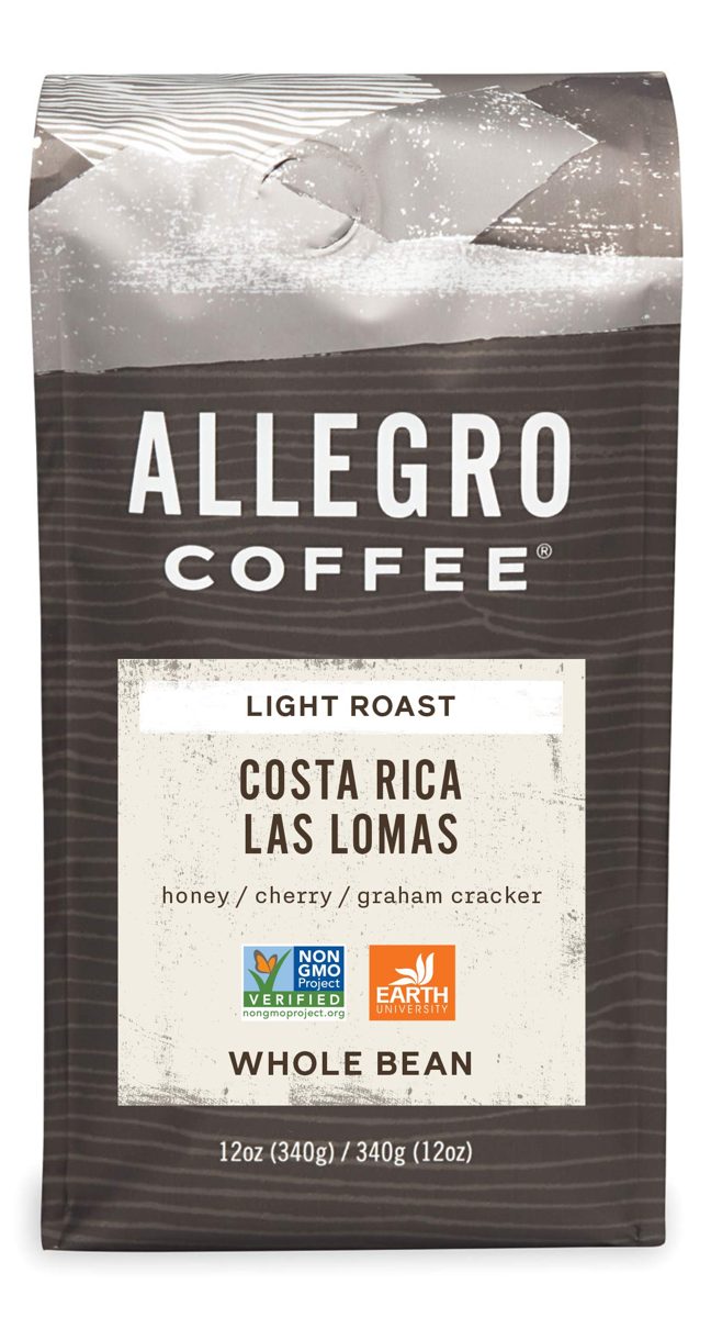 Allegro Coffee Costa Rica Las Lomas, Whole Bean, 12 Oz