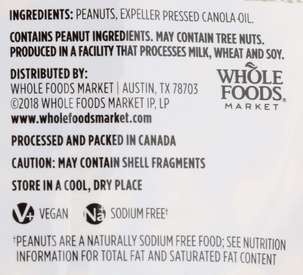 365 Everyday Value, Peanuts, Roasted & Unsalted, 16 oz