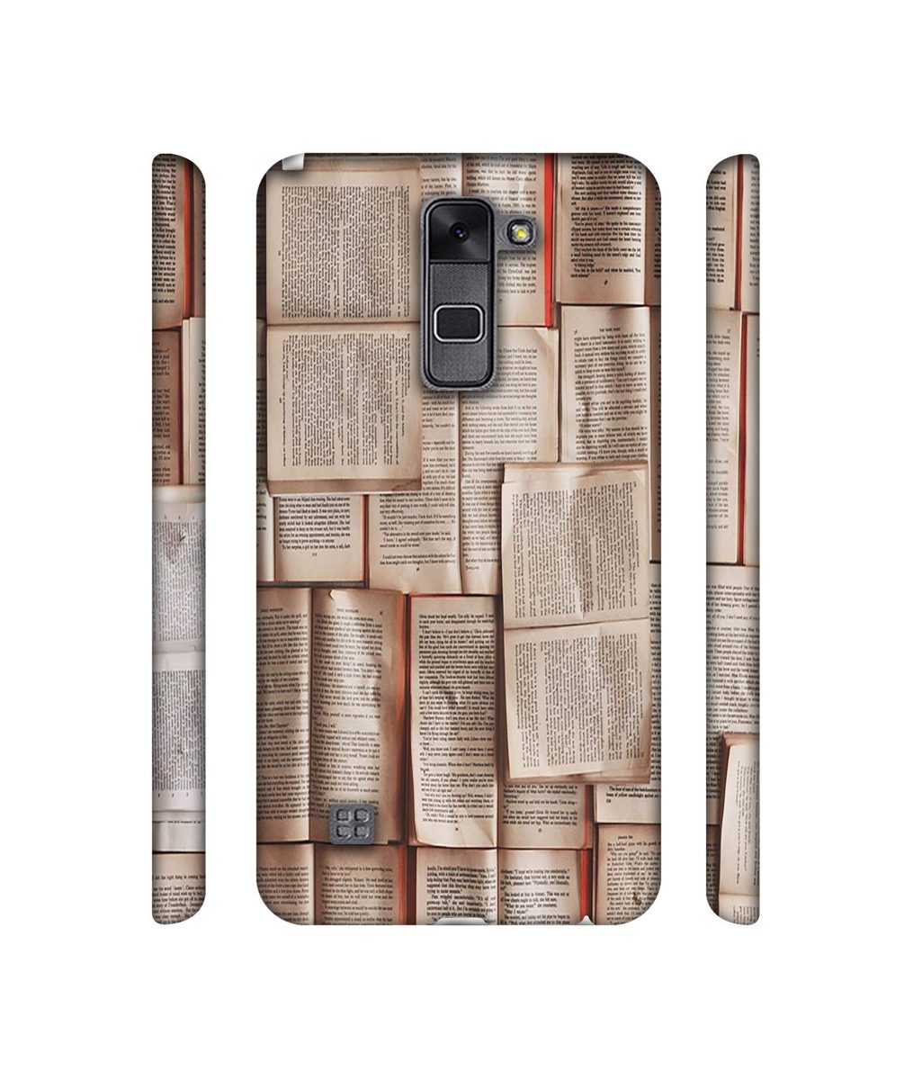 Amazon Brand - Solimo Designer Books Texture 3D Printed Hard Back Case Mobile Cover for LG Stylus 2