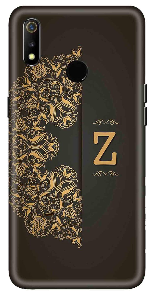 Amazon Brand - Solimo Designer Black Pattern Alphabet-Z 3D Printed Hard Back Case Mobile Cover for Realme 3 / Realme 3i